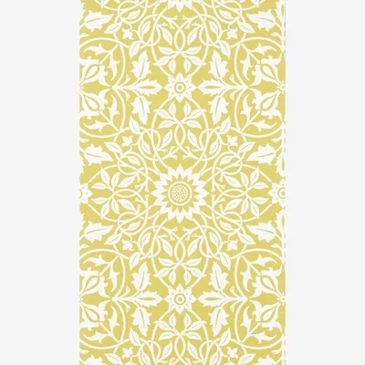 The Rug Seller St James Ceiling Wallpaper 217078 by Morris & Co in Sunflower Yellow&nbsp;Roll