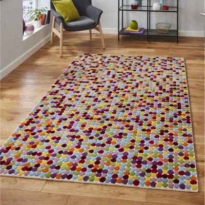 The Rug Seller Prism PR429 Spot Wool Rugs in Multicolour
