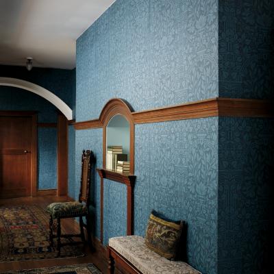 The Rug Seller Garden Craft Wallpaper 210357 by Morris & Co in Ink Blue&nbsp;Roll