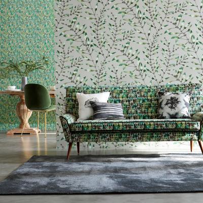 The Rug Seller Chaconia Wallpaper 111634 by Harlequin in Emerald Lime Green&nbsp;Roll
