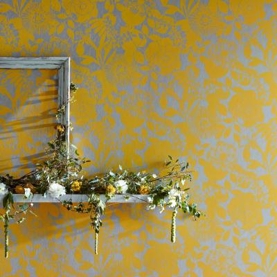 The Rug Seller Coquette Wallpaper 111483 by Harlequin in Lemon Yellow&nbsp;Roll