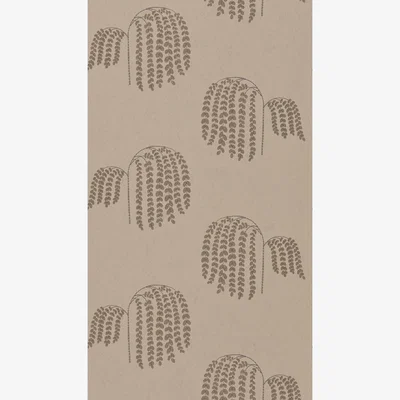 The Rug Seller Bay Willow Wallpaper 216275 by Sanderson in Gold Charcoal&nbsp;Roll