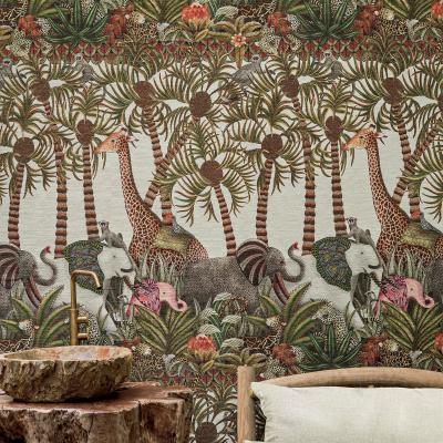 The Rug Seller Letaba March Grasscloth Wallpaper 119 11047 by Cole & Son in Multicolour&nbsp;Roll
