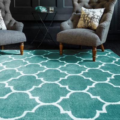 The Rug Seller Albany Ogee Rugs in Duck Egg