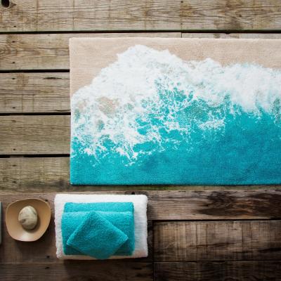 The Rug Seller Luxury Malibu Sea Shore Bath Mat by Designer Abyss & Habidecor&nbsp;100x200cm