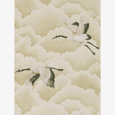 The Rug Seller Cranes in Flight Wallpaper 111231 by Harlequin in Pebble Grey&nbsp;Roll
