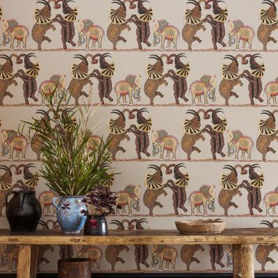 The Rug Seller Safari Dance Wallpaper 8038 by Cole & Son in Ginger RedRoll