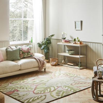The Rug Seller Calathea Rugs 50807 in Olive by Sanderson