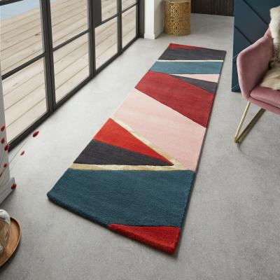 The Rug Seller Sahara Runner Rugs by Ted Baker in Burgundy 56105&nbsp;67x230cm