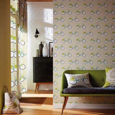 The Rug Seller Cykel Wallpaper 111102 by Scion in Ivy Apple Slate&nbsp;Roll