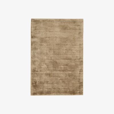 The Rug Seller Blade Plain Rugs in Soft Gold - Silky Viscose Pile&nbsp;120x170cm