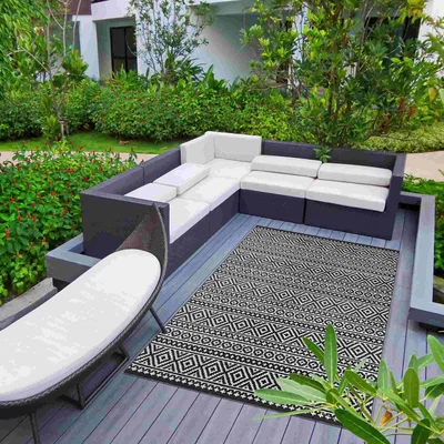 The Rug Seller Jazz Jaz03 Indoor Outdoor Rugs in Grey