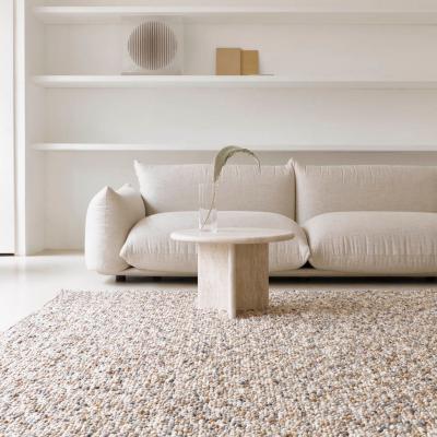 The Rug Seller Pebble Shaggy Rugs in Beach Beige 129801 By Brink and Campman