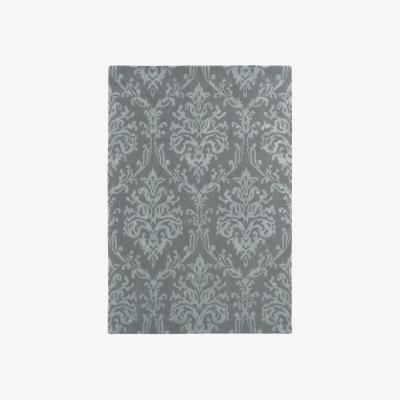 The Rug Seller Riverside Damask Rugs 46705 in Pewter by Sanderson