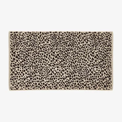 The Rug Seller Nalu Koko Bath Mat by Nicole Scherzinger in Black & Linen&nbsp;50x90cm