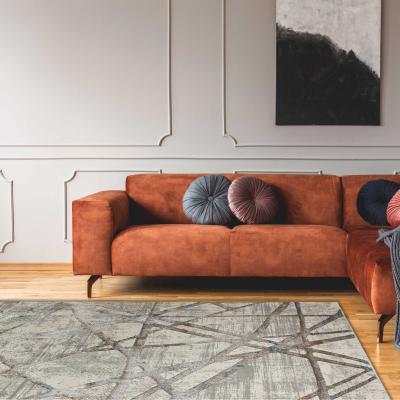 The Rug Seller Dalia DAL08 Abstract Rugs in Ivory Silver