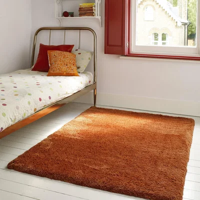The Rug Seller Lulu Shaggy Rugs in Spice