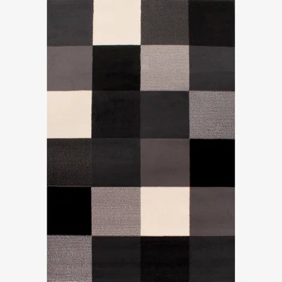 The Rug Seller Pixels Rugs in Black by Rugstyle