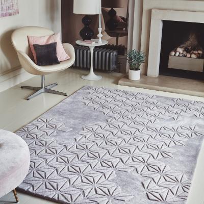 The Rug Seller Starburst Rugs in Lilac