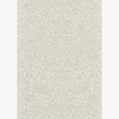 The Rug Seller Pure Strawberry Thief Wallpaper 216020 by Morris & Co in Ecru Cream&nbsp;Roll