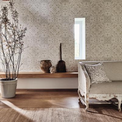 The Rug Seller Pure Net Ceiling Wallpaper 216037 by Morris & Co in Stone Chalk&nbsp;Roll