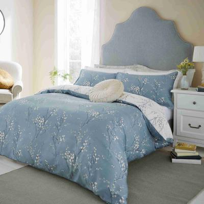 The Rug Seller Pussy Willow Cotton Bedding Set by Laura Ashley in Dark Seaspray220x230cm