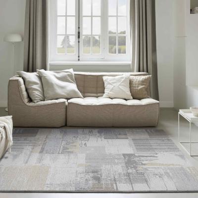 The Rug Seller Milano Modern Abstract Rugs 46026 6191 in Gold240x340cm