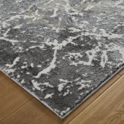 The Rug Seller Zoe 2060 L Rugs in Abstract Distressed Grey&nbsp;120x170cm