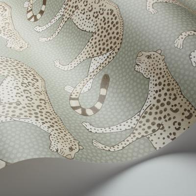 The Rug Seller Leopard Walk Wallpaper 2009 by Cole & Son in Soft Olive GreenRoll