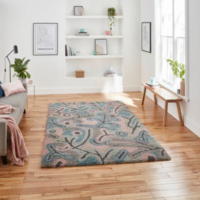 The Rug Seller Royal Nomadic A641 Abstract Rugs in Pastel Multi&nbsp;120x170cm