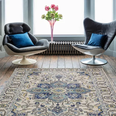 The Rug Seller Nova Persian Rugs NV25 in Blue