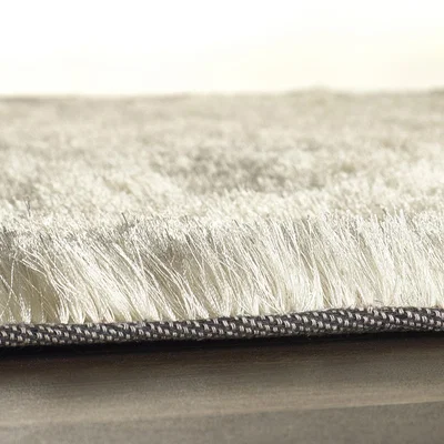 The Rug Seller Shimmer Shaggy Lustrous Rugs in Champagne&nbsp;80x150cm