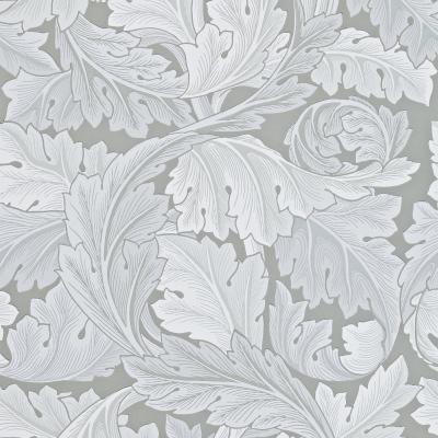 The Rug Seller Acanthus Archive II Wallpaper 212553 by Morris & Co in Marble Grey&nbsp;Roll