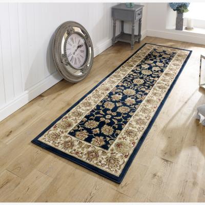 The Rug Seller Kendra Traditional Hallway Runners 3330B in Navy Blue&nbsp;68x235cm