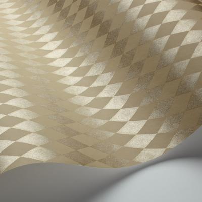 The Rug Seller Titania Wallpaper 14059 by Cole & Son in Metallic Gilver OatRoll