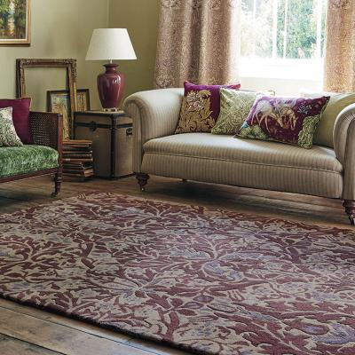 The Rug Seller Autumn Flowers Rugs 27500 in Plum by William Morris