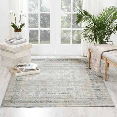 The Rug Seller Malta MAI10 Traditional Rugs by Kathy Ireland in Cloud Grey