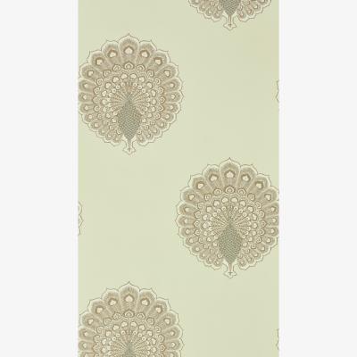 The Rug Seller Kalapi Peacock Wallpaper 216758 by Sanderson in Parchment White&nbsp;Roll
