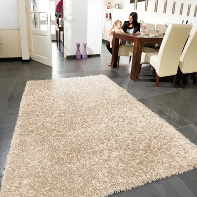 The Rug Seller Lounge Collection Beat Shaggy Rugs Natural 30