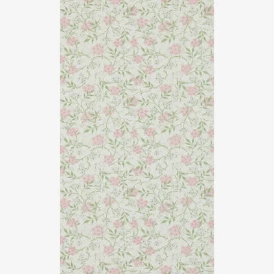 The Rug Seller Jasmine Wallpaper 214725 by Morris & Co in Blossom Pink Sage&nbsp;Roll