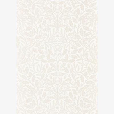 The Rug Seller Pure Acorn Wallpaper 216044 by Morris & Co in Ivory Pearl&nbsp;Roll