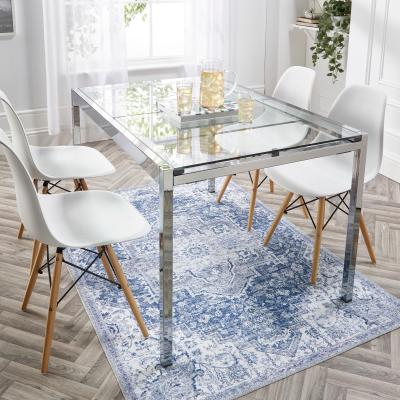 The Rug Seller Origins Washable Garda Traditional Medallion Rug in Blue&nbsp;80x150cm