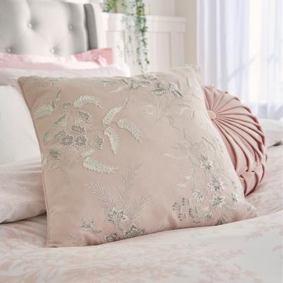 The Rug Seller Brigette Floral Cushion by Laura Ashley in Petal Pink45x45cm