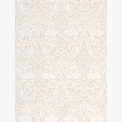 The Rug Seller Pure Brer Rabbit Wallpaper 216533 by Morris & Co in Faded Sea Pink&nbsp;Roll
