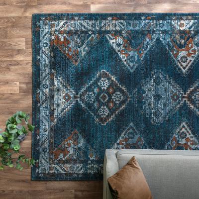 The Rug Seller Zola Kian Traditional Persian Rugs in Teal Blue