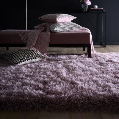 The Rug Seller Extravagance Shaggy Rugs in Rose