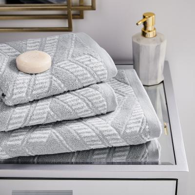 The Rug Seller Astoria Towels by Helena Springfield in Silver Grey70x130cm
