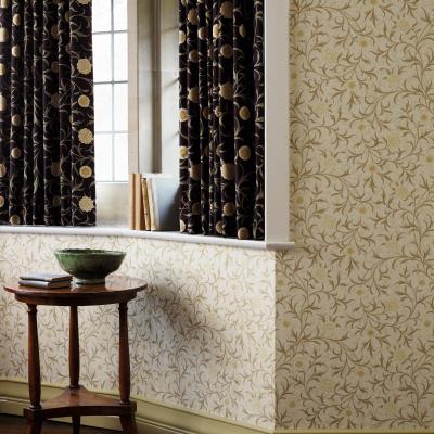 The Rug Seller Scroll Floral Wallpaper 210363 by Morris & Co in Vellum Biscuit&nbsp;Roll