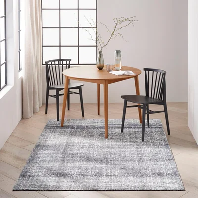The Rug Seller Calvin Klein Safi Rugs CK015 SFR01 in Silver Grey244x305cm