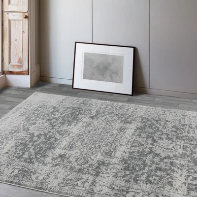 The Rug Seller Nova Rugs NV10 in Antique Grey